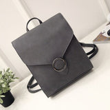 Kukombo Back to school  Vintage Women Backpack PU Leather Female Schoolbags Teenage Girl Travel Books Rucksack Shoulder Bags Mochila Feminina Bolsa