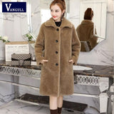 Christmas Gift Winter Women Faux Fur Coat  High Quality Luxury Long Fur Coat Loose Lapel OverCoat Thick Warm Plus Size Female Coats