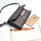 Kukombo Wallet Women Purse Fashion High Quality Long Purse Female Large Capacity Hasp Knitting PU Leather Clutch Wallets Women's Wallet