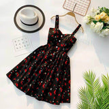Christmas Gift Marwin New-Coming Summer Women Spaghetti Strap Print Floral Sleeveless Empire Beach Dresses High Street Style
