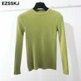 Christmas Gift winter clothes Knitted woman sweaters Pullovers spring Autumn Basic women's jumper Slim women's sweater cheap pull long sleeve