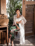 Kukombo 2022 Kimono Cardigans Fashion Chiffon Summer Tribal Retro Printed Long Blouses Ladies Shirts Women Clothing CA8091