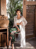 Kukombo 2022 Kimono Cardigans Fashion Chiffon Summer Tribal Retro Printed Long Blouses Ladies Shirts Women Clothing CA8091