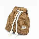 Kukombo Summer Straw Bag Women Backpack Fashion Rucksack Weaved For Girls Mochila Backpack Travel Beach Straw Bags Women Shoulder Bag