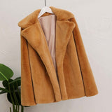 Kukombo Best Look In 2022 Winter Women Faux Fur Coat Ins Popular Fake Fur Jacket Women Thick Warm Soft Rex Rabbit Fur Overcoat Outerwear