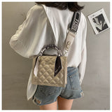 New Vintage PU Leather Women Handbags Striped Shoulder Bags for Women Fashion Tote Bags Crossbody Bag Women bolsos de mujer