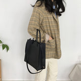 Kukombo Bags Shopper Tote Women Shoulder Bag Ladies Large Capacity Pocket Pu Leather Fashion Women's Composite Bags Travel Handbags