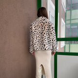 Christmas Gift Chic Street Fashion Leopard Fur Coat Women Winter Fuzzy Short Faux Rabbit Fur Jacket Harajuku Y2k Girls Thick Warm Coats Women
