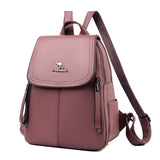 Kukombo Winter Women Leather Backpacks Fashion Shoulder Bags Female Backpack Ladies Travel Backpack New Mochilas School Bags For Women