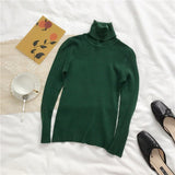 Christmas Gift 2021 Autumn New Slim Long Sleeve Jumper Women Turtleneck Knitted Pullover Winter Sweater Women Soft Warm Sweater Pull Femme 6897