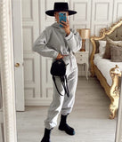 Women's Sweatshirt Set Sports 2 Pieces Set Pullover Hoodies Pants Suit 2023 Sweatpants Trousers Outfits Solid Casual Tracksuit