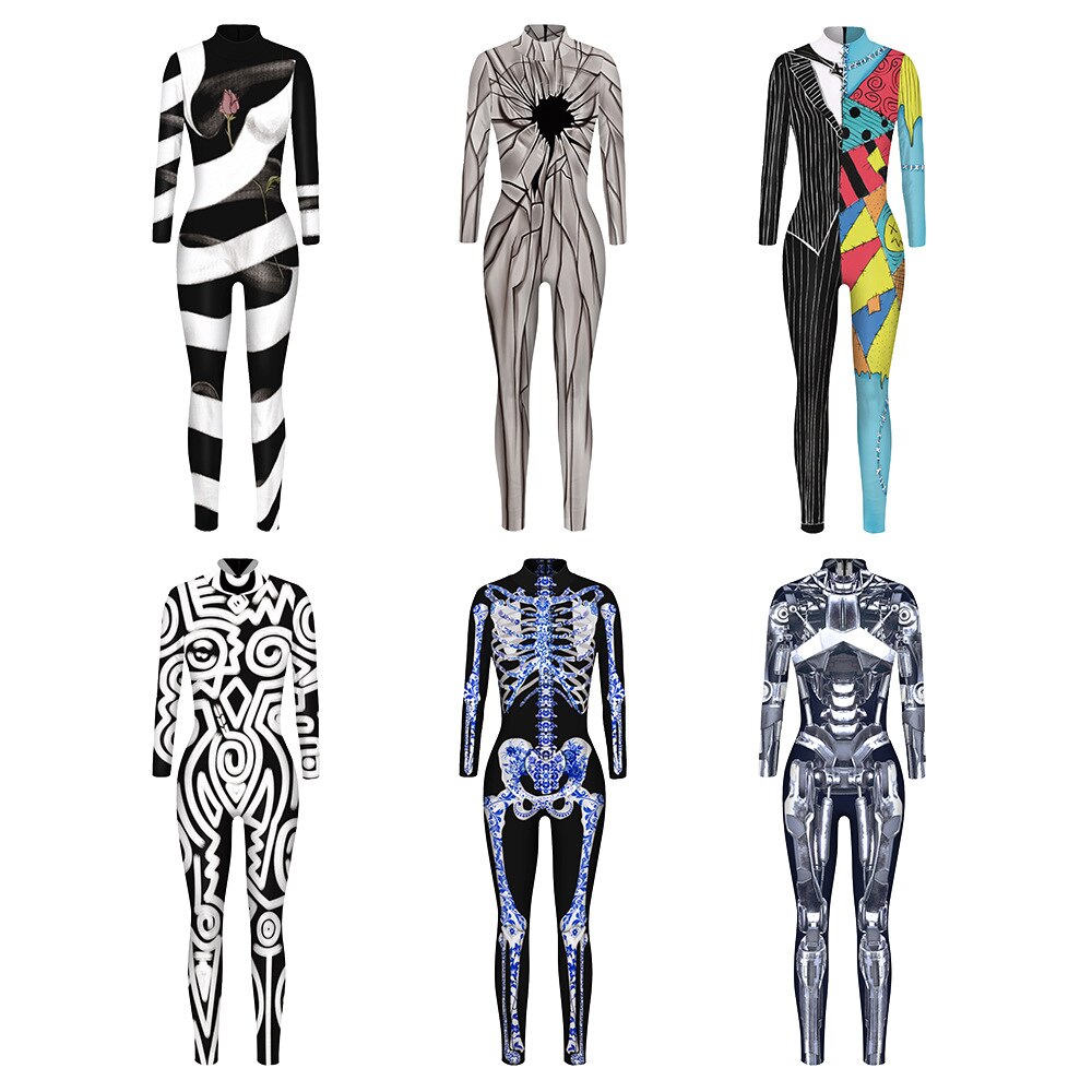 Halloween Kukombo Adult Sexy Women Scary Ghost Costume Skeleton Halloween Sexy Devil Jumpsuit Kids Baby Girl Carnival Party Day Of The Dead