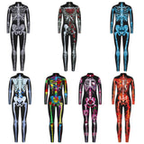 Halloween Kukombo New Halloween Scary Cosplay Costumes For Kids Skeleton Bodysuit Devil Vampire Carnival Party Clothing Skull Dress Jumpsuit