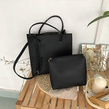 Kukombo Bags Shopper Tote Women Shoulder Bag Ladies Large Capacity Pocket Pu Leather Fashion Women's Composite Bags Travel Handbags