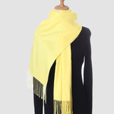 Christmas Gift 2021 Winter Scarf For Women Long Warm Cashmere Scarves Hijab Solid Lady Shawl Wrap Female Pashmina Bandana Head Scarfs Echarpe
