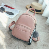 Kukombo Women Backpack School Bag Leather Softback Multi-Function Waterproof Small Casual Fashion Backpacks For Teenage Girls Women Bags