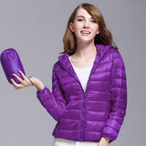 Christmas Gift Winter down jacket women coat warm Ultralight Hooded Jackets Long Sleeve Parka quilted coats Body warmer puffer jacket oversize