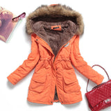 Christmas Gift Fitaylor New Winter Women Jacket Medium-long Thicken Outwear Hooded Wadded Coat Slim Parka Cotton-padded Jacket Overcoat