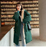 Christmas Gift 2021 New Winter Clothes Korean Version Loose Winter Mid-length Coat Down Padded Coat Padded Jacket Women's Thick Padded Jacket