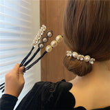 2022 Korean Version of The Lazy Essential Flower Coil Hairpin Sweet New Braided Hair DIY Hairband Hair Accessories for Women