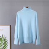 Christmas Gift Hirsionsan Turtle Neck Cashmere Winter Sweater Women 2021 Elegant Thick Warm Female Knitted Pullover Loose Basic Knitwear Jumper
