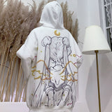 Kukombo Black Friday Sales Kawaii Anime Winter Women Hoodie Cute Cartoon Long Sleeve Casual Hoodie Oversized Sweatshirt Harajuku Tops Fashion Pullover