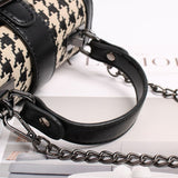 Kukombo New Luxury Designer Bags Women Fashion Chain Crossbody Bags For Women Plaid Handbags Shoulder Bags Messengers Female Bolso Mujer