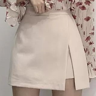 Christmas Gift 2021 A Line New New Summer Short Skirts Korean Skirt Women Mini High Waist School Girl Solid Vintage Mini Skrits Pleated