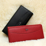Kukombo Wallet New Brand 100% Genuine Leather Wallet For Women High Quality Coin Purse Female High Quality Long Clutch Phone Red Wallets