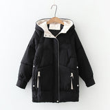 Christmas Gift 2021 Women Winter Warm Thick Hooded Cotton Down Jacket Newest Long Padded Parka For Women Oversize 3XL Winter Loose Cotton Coat