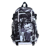 Kukombo Harajuku Girl Male School Bag Female Graffiti Print Men Backpack Women Book Boy Bag Nylon Ladies Fashion Laptop Backpack Student