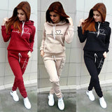 Two Piece Set Women Hoodies and Pants Female Tracksuit Hooded Sweatshirt Causal Autumn Spring Outfits Suit Clothes Size S-4XL