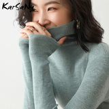 Christmas Gift Women's Winter Turtleneck Sweaters And Pullovers Warm Thin Stretch Sweater Women Winter Knitted Top Autumn Woman Sweaters Jumper
