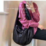 Kukombo Canvas Work Messenger Bag Ladies Large Capacity Shoulder Bag Women's Versatile Large Capacity Diagonal Cross Bag Холщовая Сумка