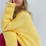 Christmas Gift Hirsionsan Loose Autumn Sweater Women 2020 New Korean Elegant Knitted Sweater Oversized Warm Female Pullovers Fashion Solid Tops