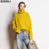 Christmas Gift Soft oversized Cashmere Sweaters Women 2021 puff sleeve Winter sweater Pullovers Loose Female  Warm Basic sweater Jumper