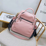 Kukombo Women's Backpack PU Leather Shoulder Bag Backpacks For Female New Ladies Simple Fashion Desiger 2022 Women Solid Color Mochila