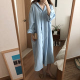 Christmas Gift S-2XL Cotton New Summer Shirt Dress Pink Evening Vintage Dress Party Oversize Long Beach Women Dresses Loose Robe Vestido pure