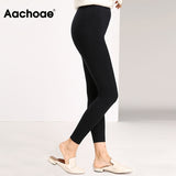 Christmas Gift Autumn Winter Women Leggings 2021 Solid Casual Slim Pants Trousers High Waist Sportwear Ladies Ankle Length Leggings