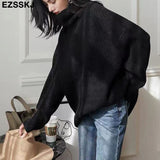 Christmas Gift cashmere Autumn Winter highneck thick oversize Sweater pullovers Women 2021 LOOSE  sweater pullovers female Long Sleeve