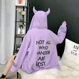 Kukombo Women's Hoodies All-match Plus Velvet Coat Loose Autumn Winter Clothes 2022 Lazy Style Zipper Harajuku Oversized Long Sleeve Top