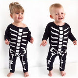 Halloween Kukombo Halloween Children's Horror Costume Four Seasons One-Piece Suit Angel And Demon Boys And Girls Bones Skull Long Sleeves 2022 New