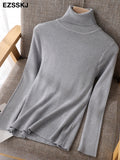 Christmas Gift 2021 Knitted Women turtleneck Sweater Pullovers spring Autumn Basic Women high neck Sweaters Pullover Slim female cheap top
