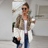 Christmas Gift 2021 Autumn Faux Fur Coat Women Leopard Teddy Coat Ladies Plush Hooded Winter Coat Women Fluffy Fur Teddy Jacket Female