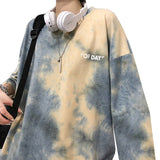 Christmas Gift Tie Dye Women T Shirt Long Sleeve Female T-shirts Tops Autumn Spring Ladies Tshirt Oversize Tees Harajuku Women's T-shirt Tops