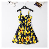 Christmas Gift Marwin New Coming Off Shoulder Ruffle Dot summer Dress women white strap chiffon beach Boho party sexy dresses vestido furits