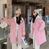 Christmas Gift 2021 New Parkas Women Winter Jacket Snow Wear Long Coat Hooded Warm Parka Female Hooded Cotton Padded Jackets Outwear Plus Size