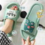Flip Flops Kawaii Beach Shoes Women Summer Slippers Sandals Flat Cartoons Rubber Slides Bathroom Bedroom House Anime Soft Casual