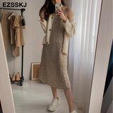 Christmas Gift A-line Spring summer  floral 2021 Woman printed Stripe dress  Dress Casual Long Camisole dress Women Loose chiffon maix dress