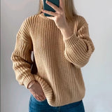 Christmas Gift Hirsionsan Loose Autumn Sweater Women 2020 New Korean Elegant Knitted Sweater Oversized Warm Female Pullovers Fashion Solid Tops